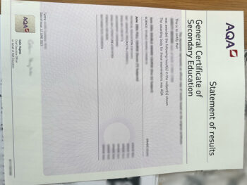 AQA-GCSE证书