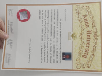 安娜大学毕业证