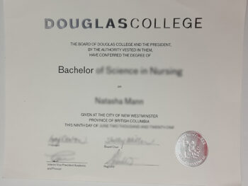 道格拉斯学院文凭