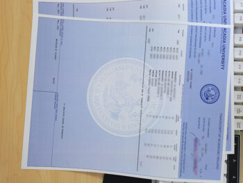 阿卡迪亚大学成绩单