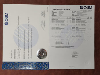 马来西亚开放大学文凭成绩单