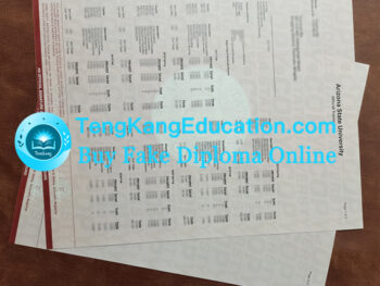 亚利桑那州立大学成绩单