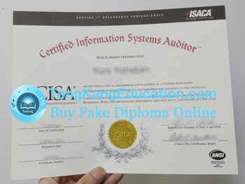 CISA证书ISACA证书CISA certificate