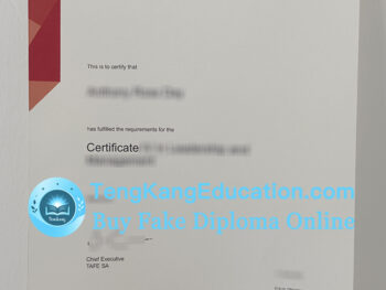 TAFE SA 证书TAFE SA Certificate