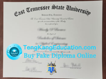 东田纳西州立大学文凭East Tennessee State University diploma