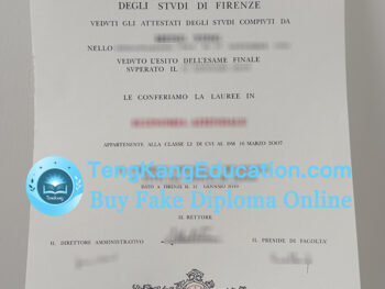 佛罗伦萨大学毕业证University of Florence diploma