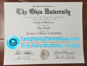 俄亥俄大学文凭Ohio University diploma