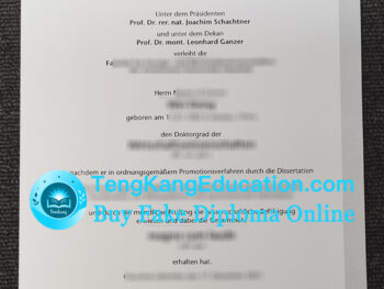 克劳斯塔尔工业大学文凭TU Clausthal Urkunde