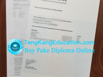 剑桥GCE证书Cambridge International Education GCE certificate