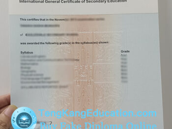 剑桥IGCSE证书Cambridge IGCSE Certificate
