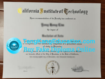 加州理工学院文凭California Institute of Technology diploma