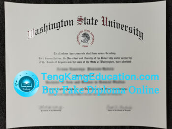 华盛顿州立大学文凭Washington State University diploma