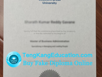 南十字星大学文凭Southern Cross University diploma