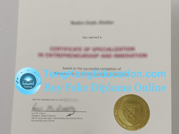 哈佛商学院证书Harvard Business School Certificate