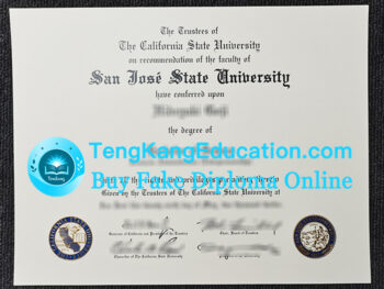 圣何塞州立大学毕业证San Jose State University diploma