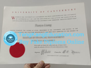坎特伯雷大学文凭University of Canterbury diploma
