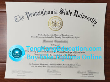 宾夕法尼亚州立大学文凭Pennsylvania State University diploma