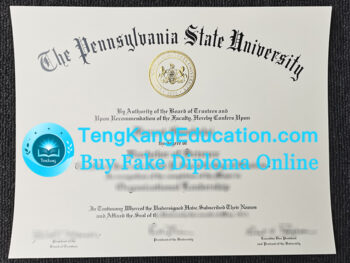 宾夕法尼亚州立大学毕业证Pennsylvania State University diploma