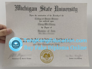密歇根州立大学毕业证Michigan State University diploma