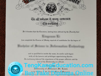 密苏里大学文凭University of Missouri diploma