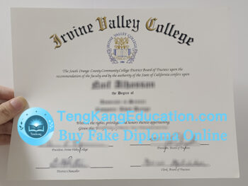 尔湾谷学院文凭Irvine Valley College diploma