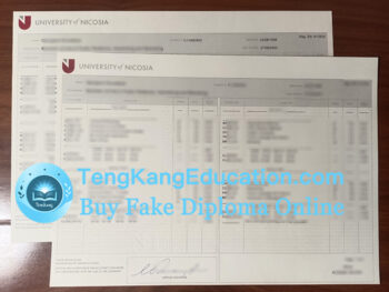 尼科西亚大学成绩单University of Nicosia transcript