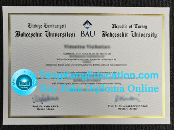 巴赫切希尔大学文凭Bahçeşehir University diploma