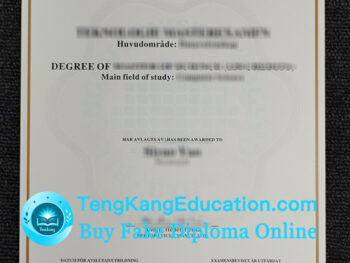 布莱金厄理工大学文凭Blekinge Tekniska Högskola degree certificate