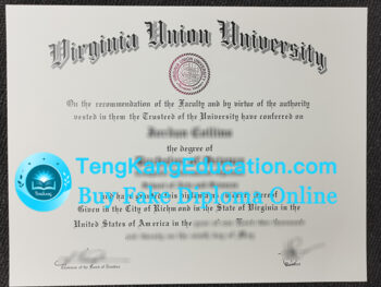 弗吉尼亚联合大学文凭Virginia Union University diploma