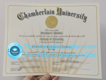 张伯伦大学文凭Chamberlain University diploma