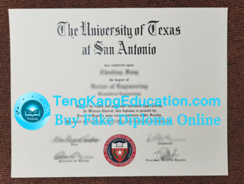得克萨斯大学圣安东尼奥分校文凭University of Texas at San Antonio diploma