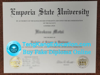 恩波利亚州立大学文凭Emporia State University diploma