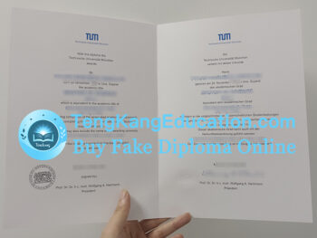 慕尼黑工业大学文凭Technische Universität München Urkunde