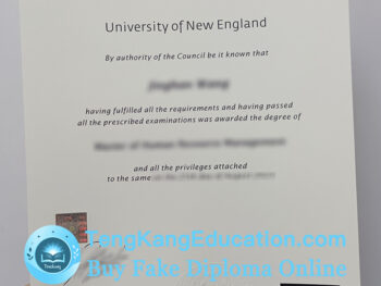 新英格兰大学文凭University of New England diploma