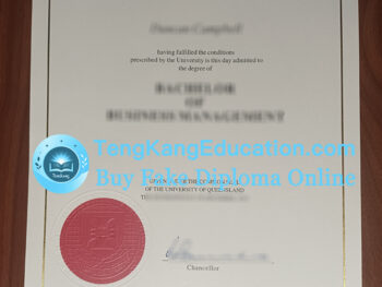 昆士兰大学文凭University of Queensland diploma