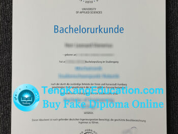 汉堡远程教育大学文凭Hamburger Fern-Hochschule Urkunde