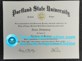 波特兰州立大学文凭Portland State University diploma