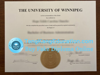 温尼伯大学文凭University of Winnipeg diploma