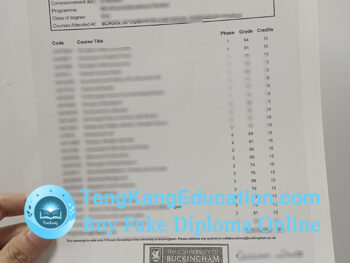 白金汉大学成绩单University of Buckingham transcript