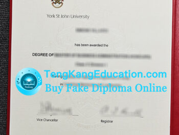 约克圣约翰大学毕业证York St John University diploma