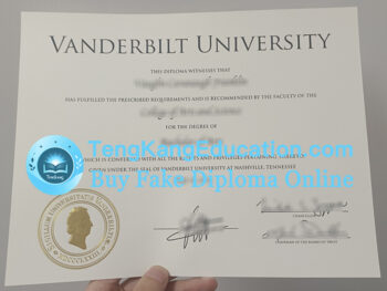 范德比尔特大学文凭Vanderbilt University diploma