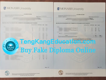 蒙纳士大学成绩单Monash University transcript