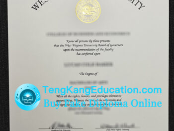 西弗吉尼亚大学文凭West Virginia University diploma