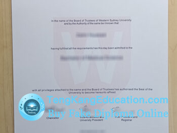 西悉尼大学文凭Western Sydney University diploma