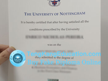 诺丁汉大学文凭University of Nottingham diploma