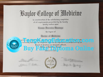 贝勒医学院毕业证Baylor College of Medicine diploma