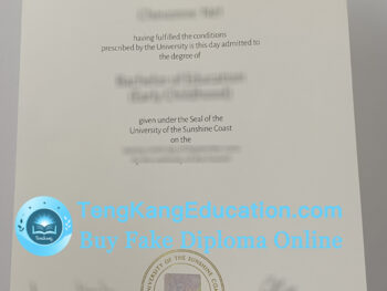 阳光海岸大学文凭University of the Sunshine Coast diploma