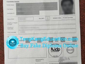 雅思证书IELTS certificate