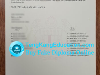 马来西亚教育文凭Sijil Pelajaran Malaysia certificate