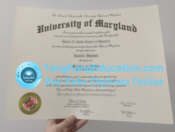 马里兰大学文凭University of Maryland diploma